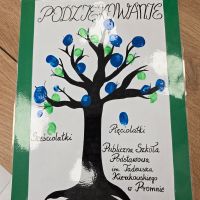 Zdjęcie podziękowań przygotowanych przez dzieci