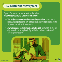 KZBS - REE 2024 - infografika informująca jak skutecznie oszczędzać