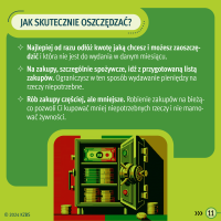KZBS - REE 2024 - infografika informująca jak skutecznie oszczędzać