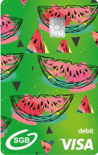 Grafika przedstawiająca wzór karty Visa Debit Junior