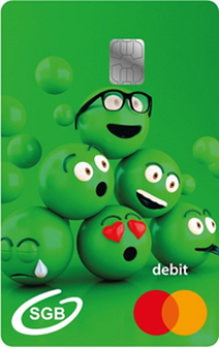 Grafika przedstawiająca wzór karty Visa Debit Junior