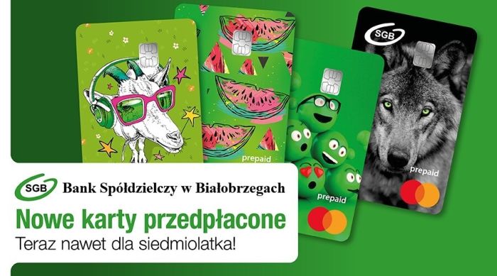 Grafika promująca karty przedpłacone dla dzieci