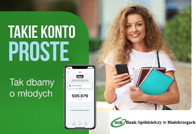 Grafika promująca Takie konto proste dla młodych