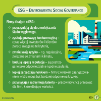 KZBS - REE 2024 - infografika tłumacząca pojęcie ESG