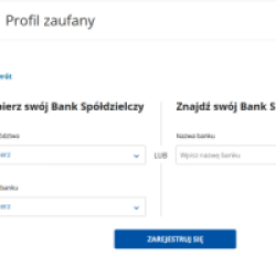 W obszarze „Znajdź swój Bank Spółdzielczy”, w polu „Nazwa Banku” wpisz „Bank Spółdzielczy w Białobrzegach" i zatwierdzić a...