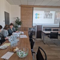 Zarząd Banku biorący udział w spotkaniu Pierwszej Ligii Biznesu