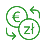 Grafika przedstawiająca wymianę walut