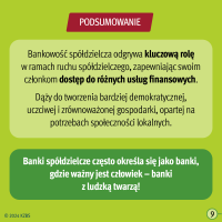 KZBS - REE 2024 - infografika podsumowująca bankowość spółdzielczą