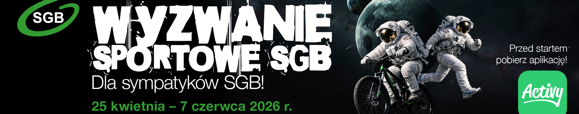 Dołącz do Wyzwania Sportowego SGB!